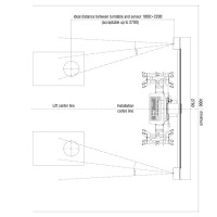 CEMB DWA2500 Wheel Aligner Installation Dimensions