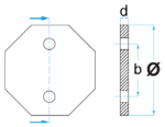 Phoenix 2 Post Rubber Lift Pad