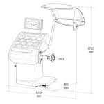 Cemb ER63 Wheel Balancer Dimensions